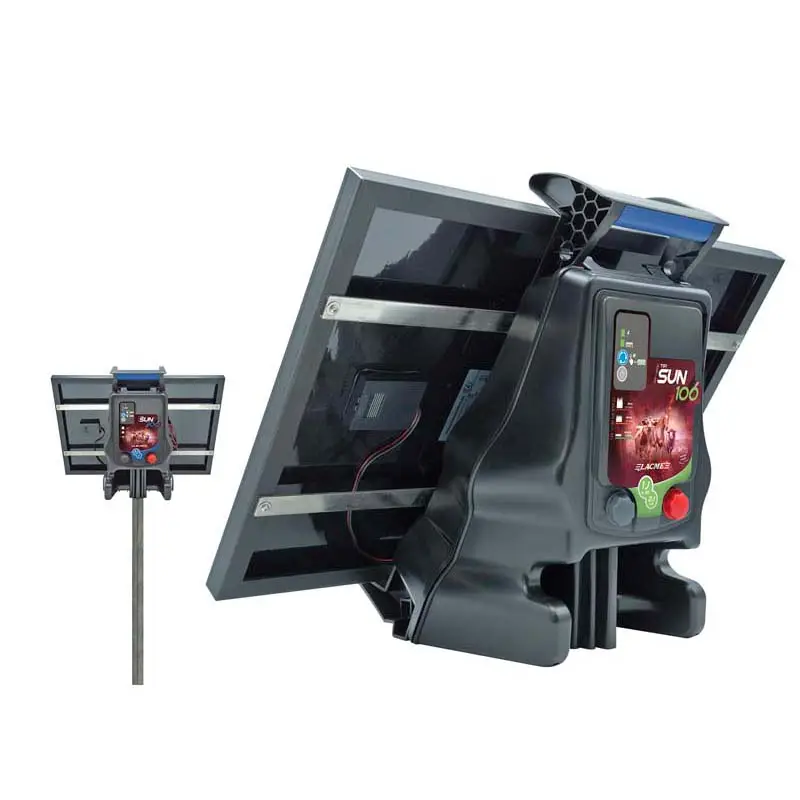 Più Venduto Elettrificatore LACME Tipi Sun 100 a batteria 12V con pannello solare da 14w joule 1
