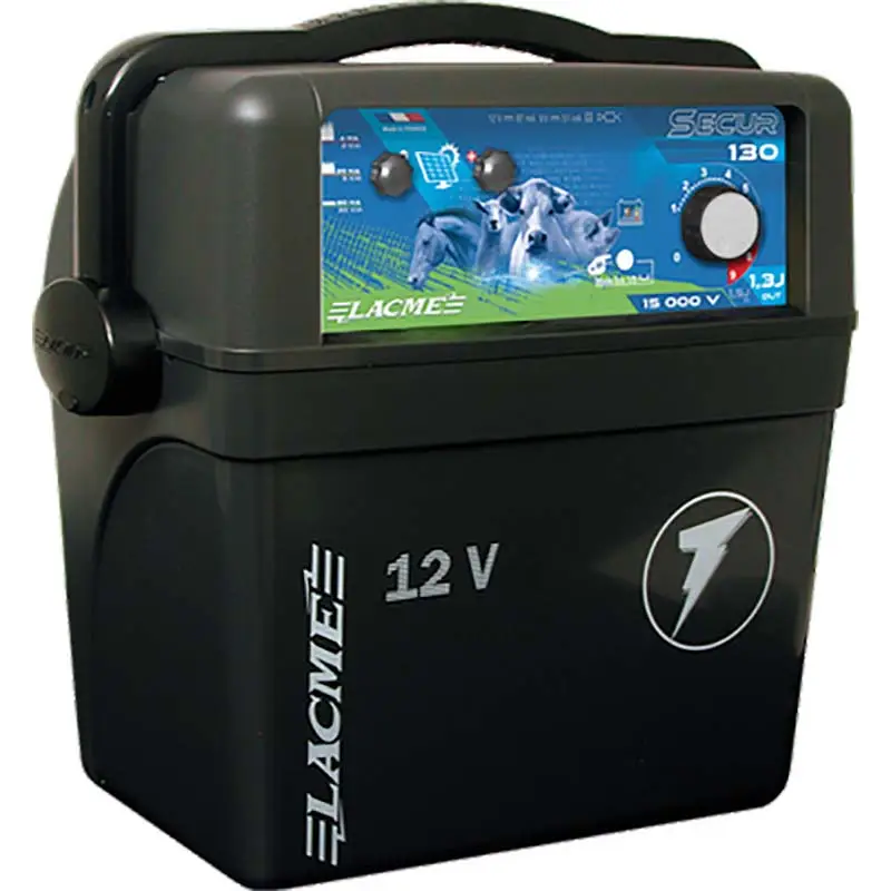 Novità Elettrificatore Lacme Secur 130 a batteria 12V 1.30 Joule