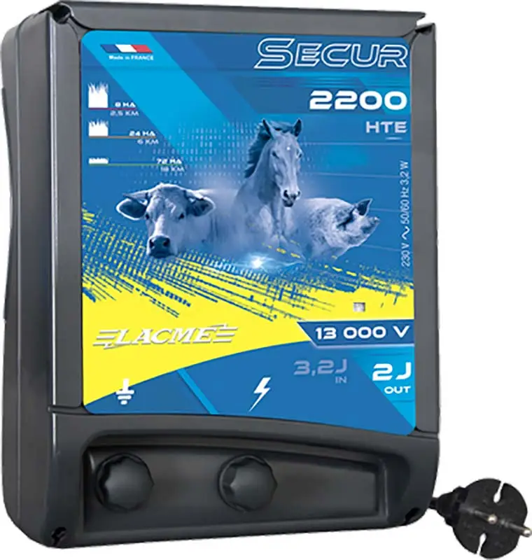 Elettrificatore Lacme Secur 2200 HTE a corrente 220 V 2 Joule Esclusivo
