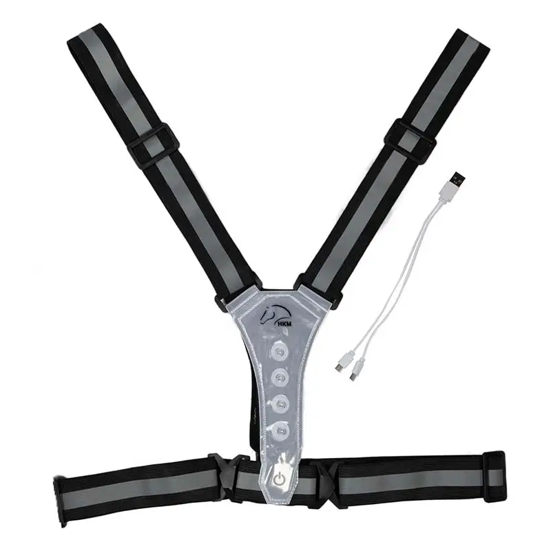 Prezzo Ridotto Gilet Pettorina Riflettente a Led per Equitazione da adulti e bambini HKM
