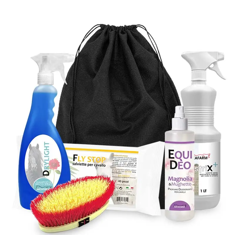 Kit Grooming Quotidiano per Cavalli Arcafarm Offerta Lampo