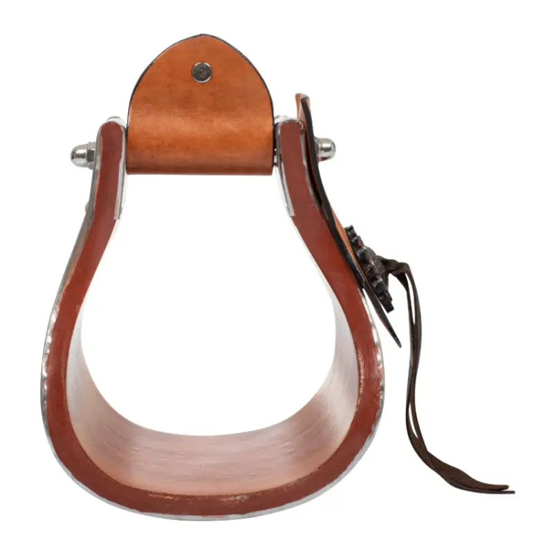 Compra Oggi Stesso STAFFE WESTERN IN METALLO E LEGNO CON INSERTI IN CUOIO POOL'S