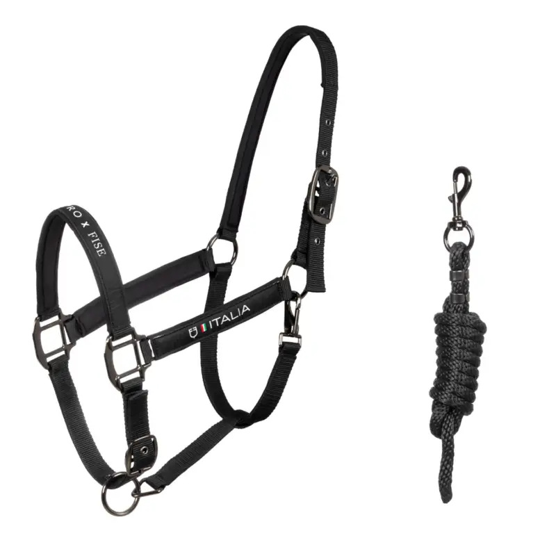Cavezza imbottita doppia regolazione Equestro X FISE Pagamento Sicuro