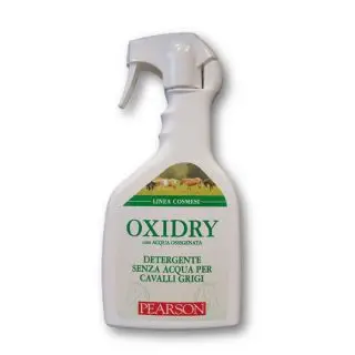 Subito Disponibile Oxidry Pearson detergente shampoo secco per cavalli grigi ml. 700