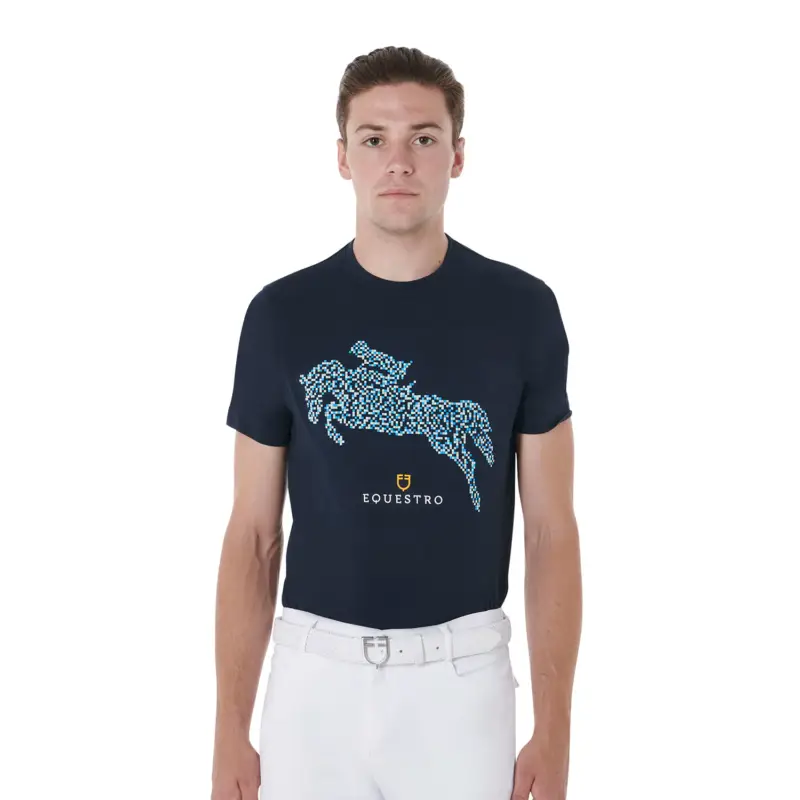 T-SHIRT UOMO SLIM FIT STAMPA JUMP Super Prezzo
