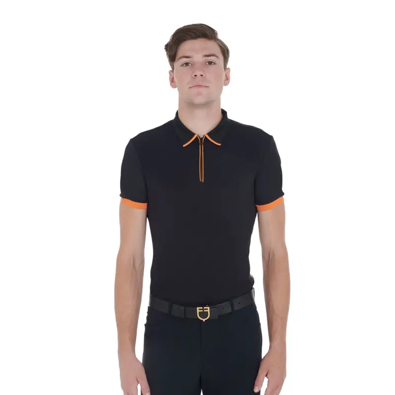 POLO UOMO DA ALLENAMENTO CON DETTAGLI A CONTRASTO Occasione