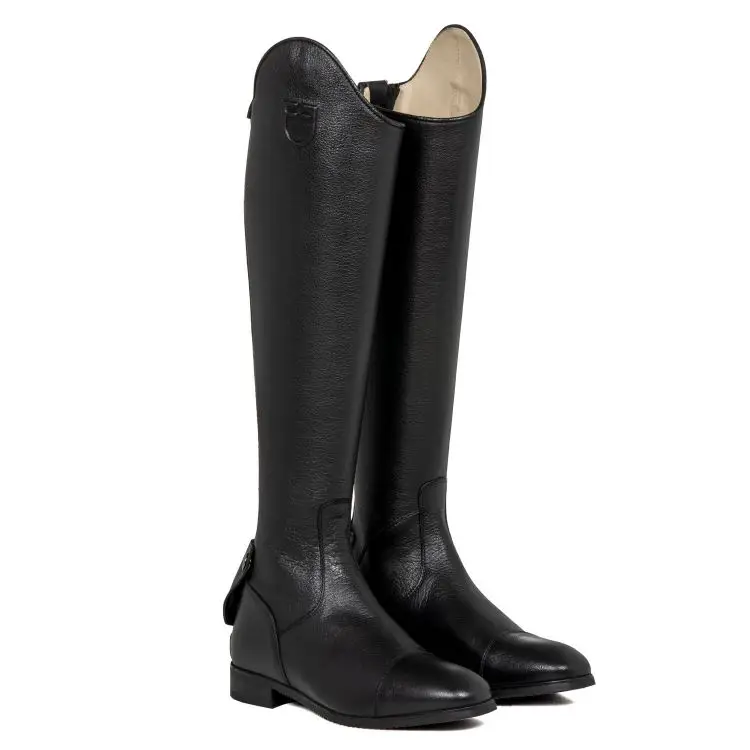 Pagamento Sicuro Stivali unisex in pelle di vitello zip posteriore