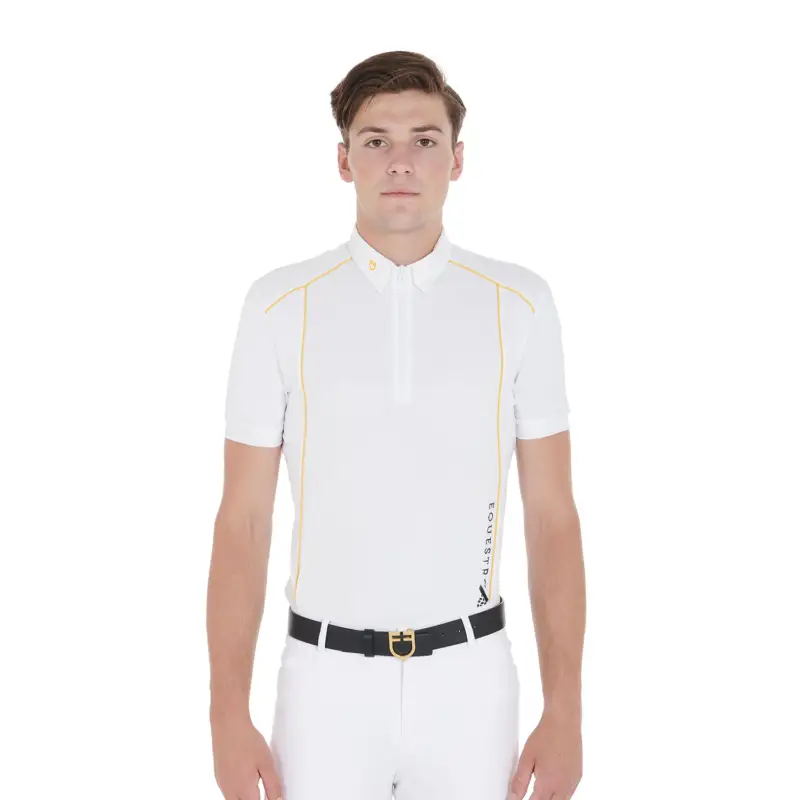 Prezzo Di Fabbrica POLO UOMO SLIM FIT TESSUTO TECNICO CON PIPING