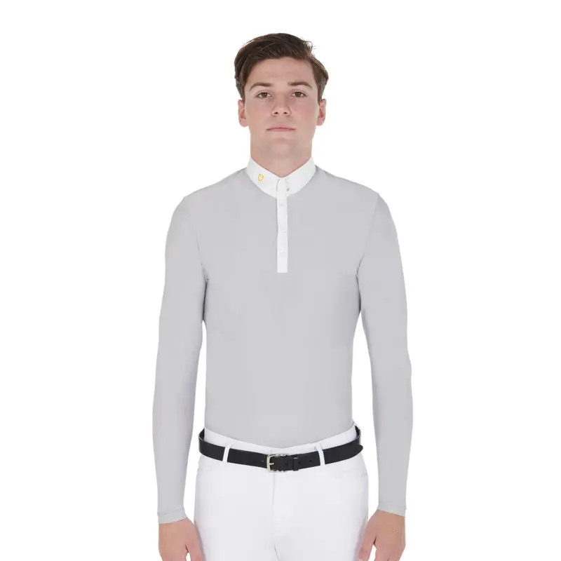 POLO UOMO MANICA LUNGA IN TESSUTO TECNICO FELPATO Prezzo Conveniente
