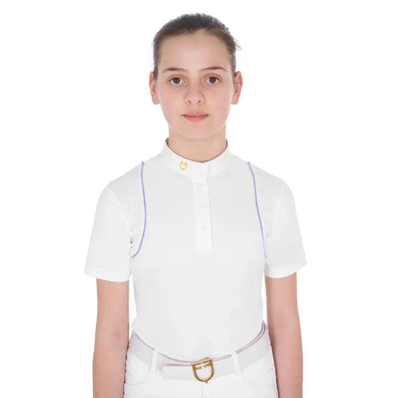 Offerta POLO BAMBINA SLIM FIT DA CONCORSO CON BOTTONI