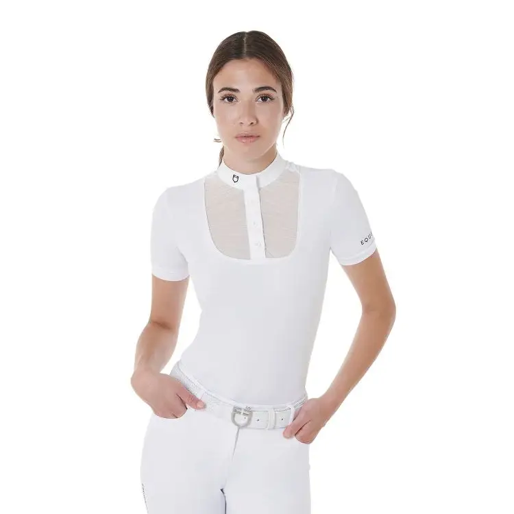 POLO DONNA SLIM FIT MANICA CORTA CON BOTTONI Compra Adesso