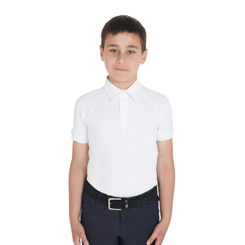 POLO BAMBINO DA CONCORSO SLIM FIT QUATTRO BOTTONI Prezzo Scontato