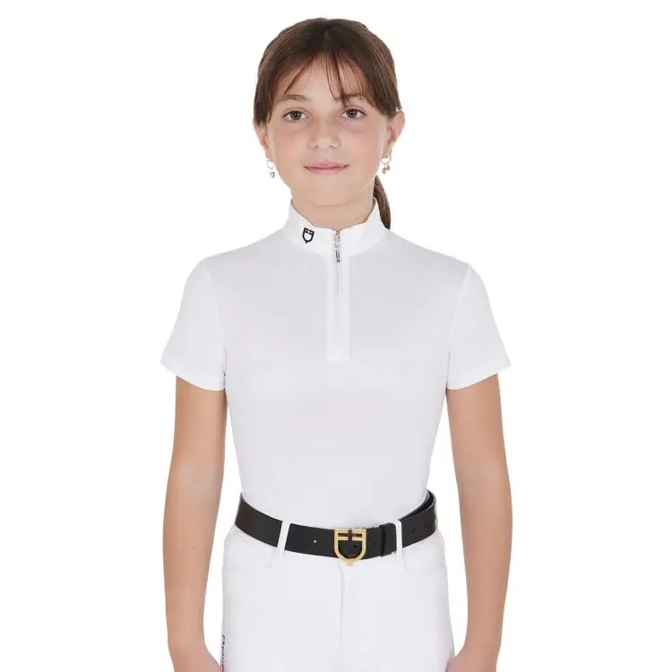 Esclusivo POLO BAMBINA DA CONCORSO SLIM FIT CON ZIP