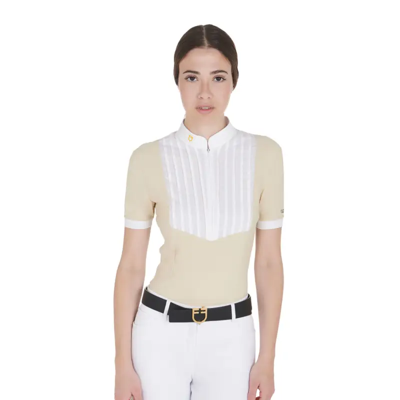 POLO DONNA SLIM FIT COTONE PLISSETTATO Scelto Dai Clienti