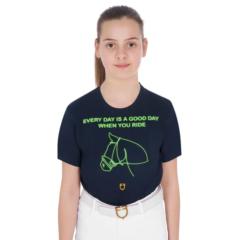 Offerta Speciale T-SHIRT BAMBINA SLIM FIT STAMPA FLUORESCENTE