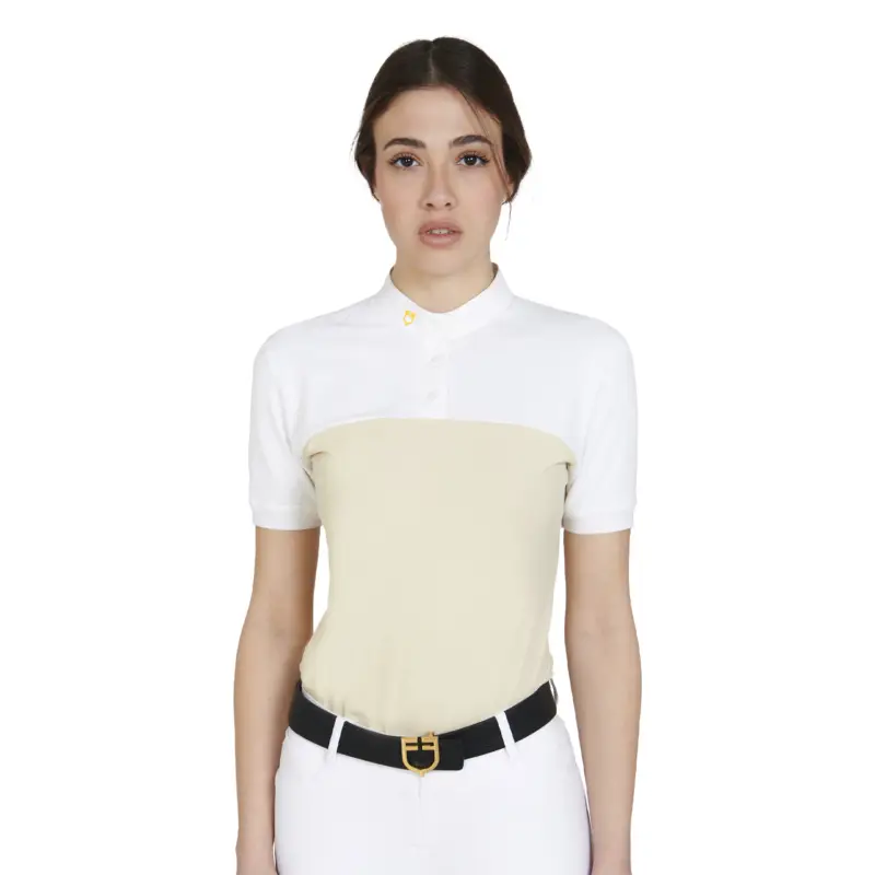 POLO DONNA SLIM FIT TESSUTO TECNICO E MESH Prezzo Conveniente