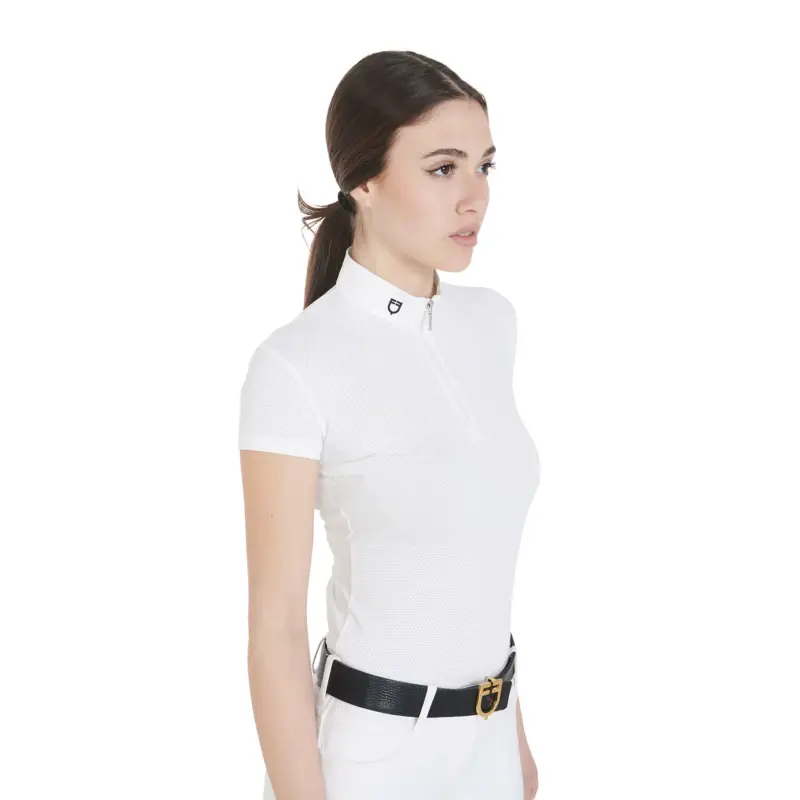 Reso Gratuito POLO DONNA DA CONCORSO SLIM FIT MICROFORATA