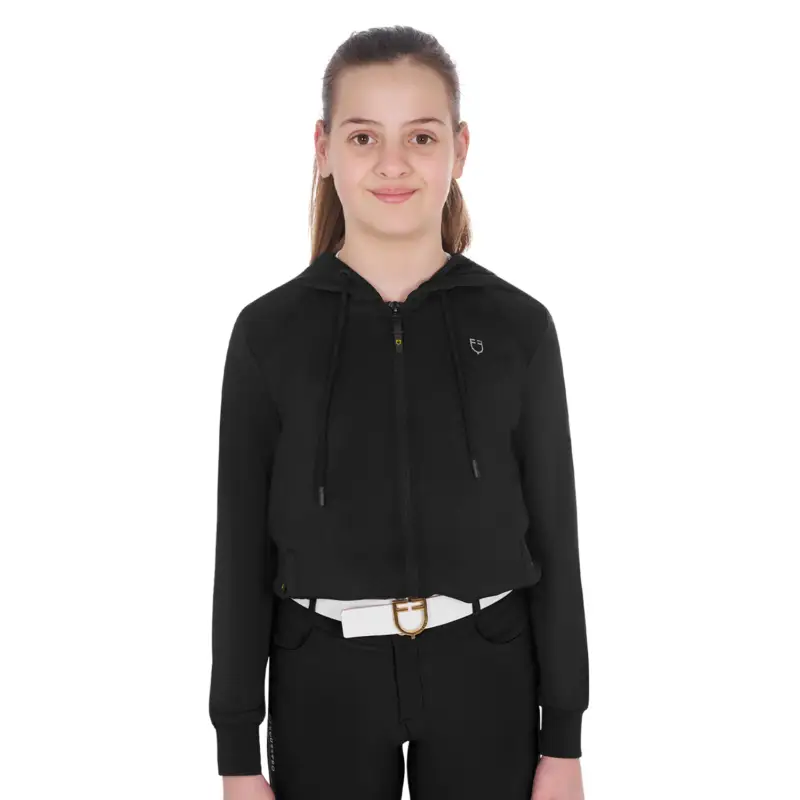 Spedizione Espresso FELPA BAMBINA CROPPED CON CAPPUCCIO
