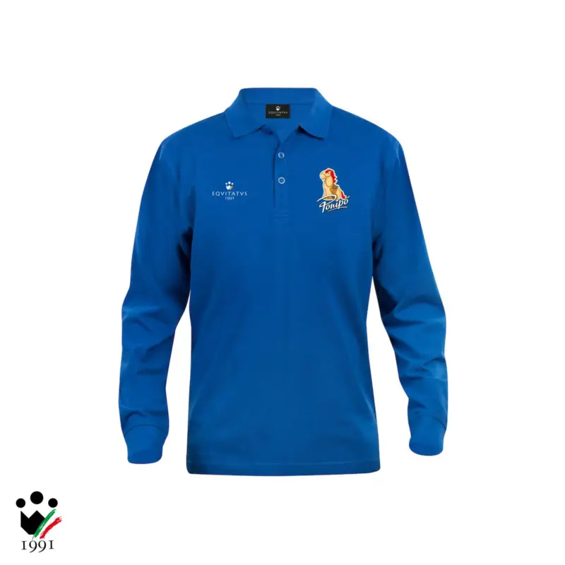 POLO MANICA LUNGA PONIPO' EQUITATUS 1991 Nuova Collezione