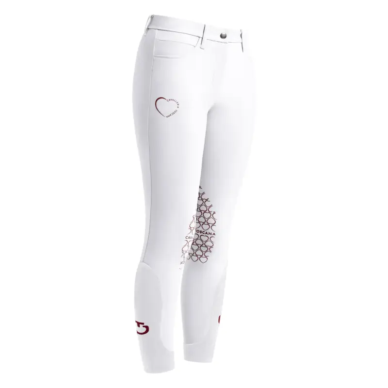 Pantaloni da equitazione con toppa al ginocchio CT Mini Heart Cavalleria Toscana Spedito Oggi
