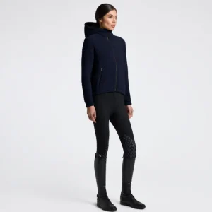Prezzo Scontato Felpa con cappuccio in fleece tecnino da donna CAVALLERIA TOSCANA