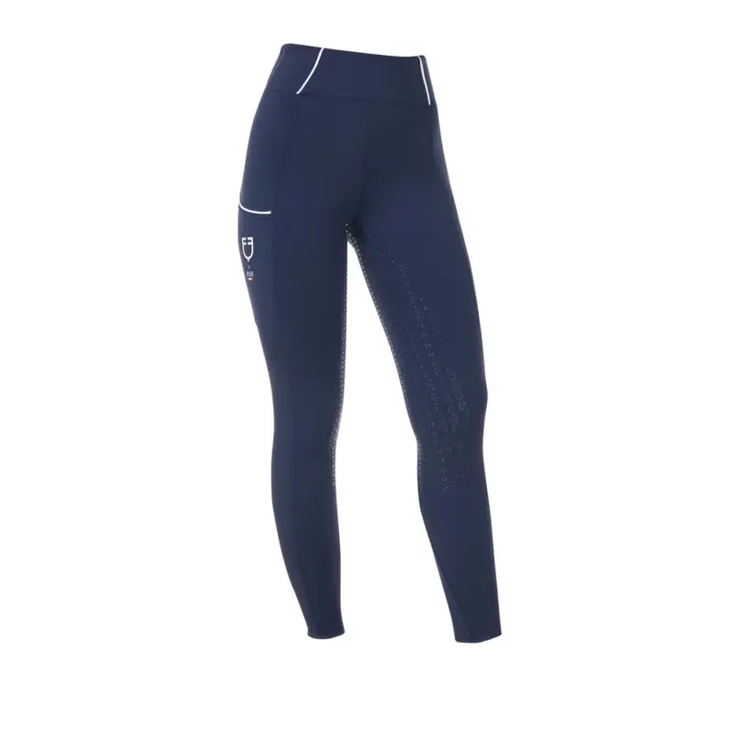 Vendita Finale Leggings donna slim fit full grip Equestro X FISE
