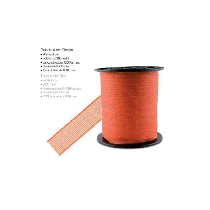 Prezzo Ridotto Fettuccia elettrica Bianca 200 mt - H 4 cm