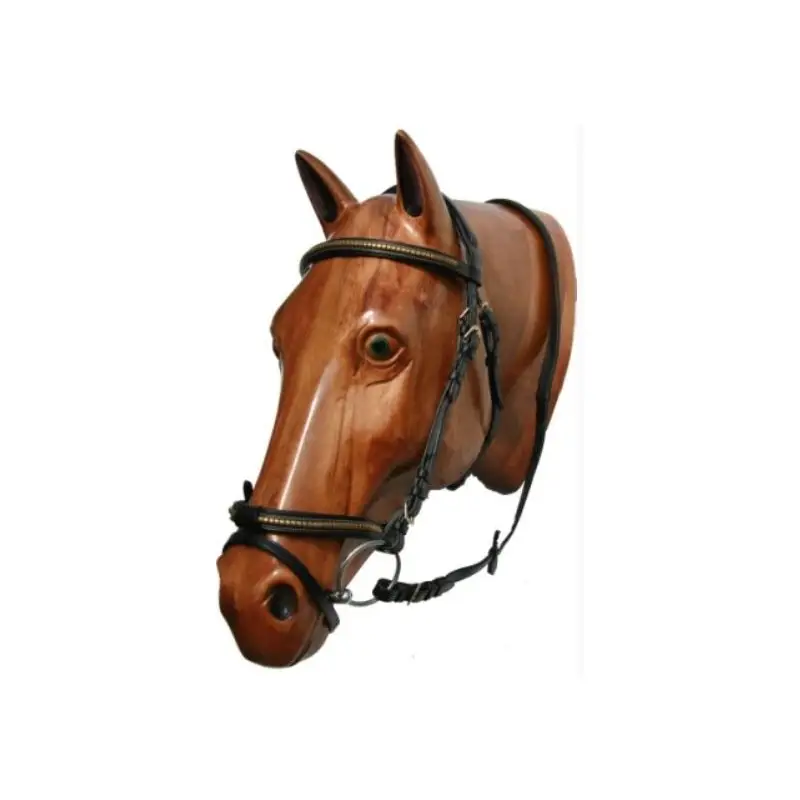 Nuovo Arrivo Testiera clinker oro rosa con redini Sarm Hippique