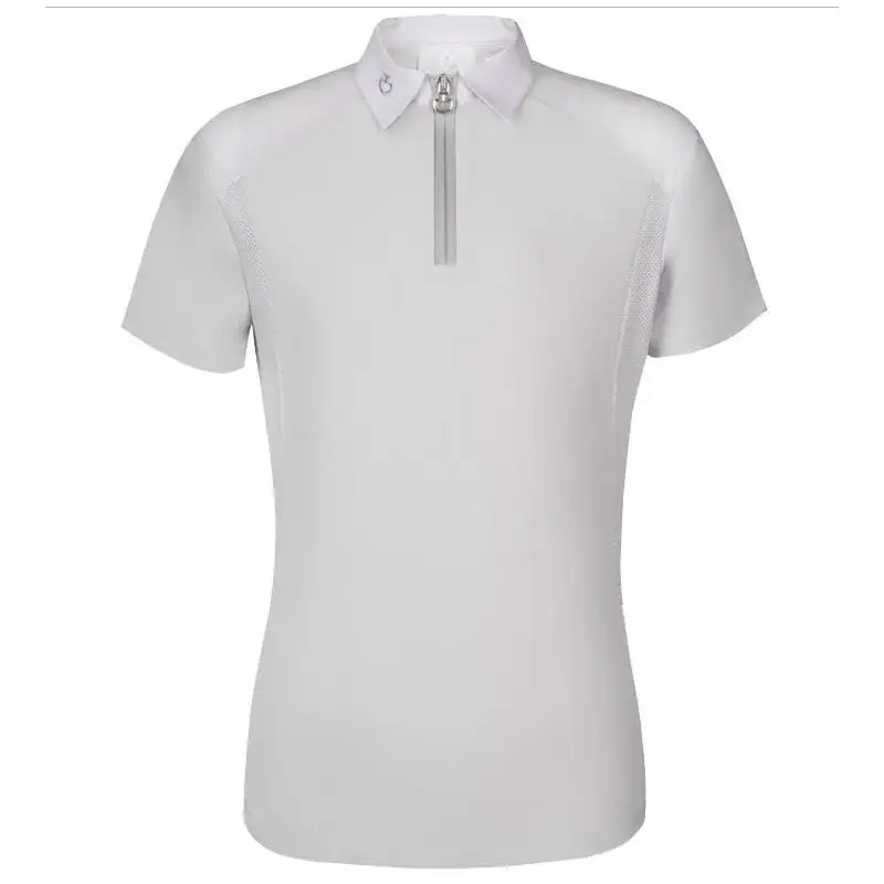 Promozione Jersey Zip Polo w/ Perforated Cavalleria Toscana