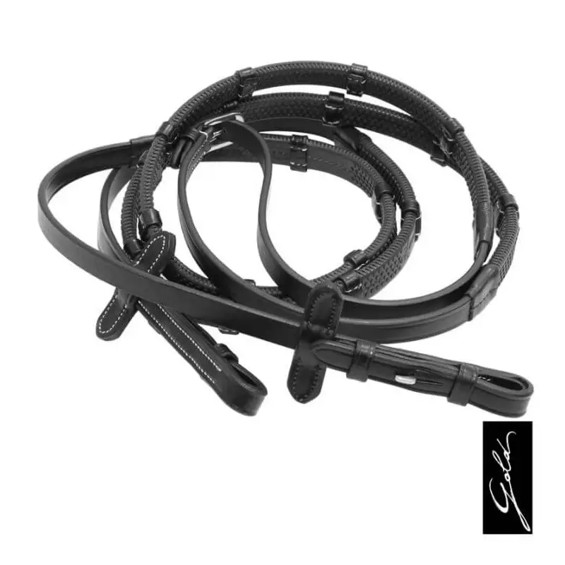 Popolare Redini gommate con 9 tacche