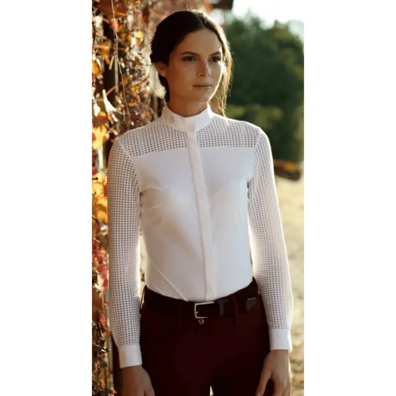 Camicia Transparent grid jersey Competition M/L Cavalleria Toscana Solo Oggi