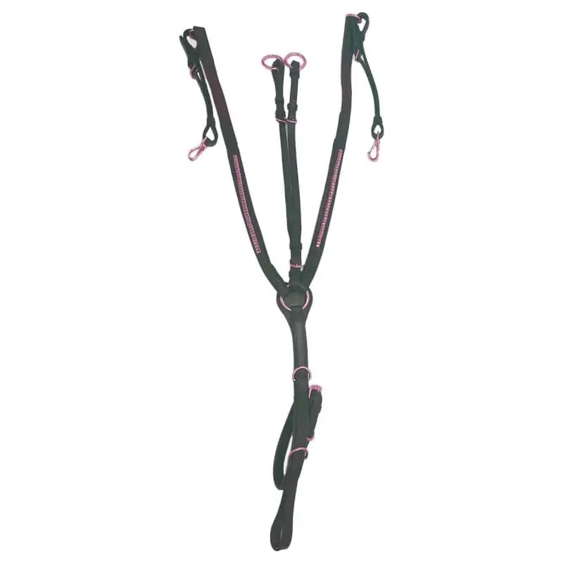 Compra Oggi Stesso Pettorale cuoio con clincher oro rosa