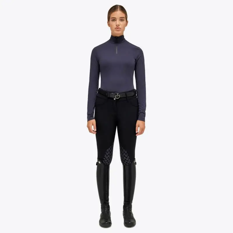 Vendita Finale Maglia donna zip manica lunga Cavalleria Toscana