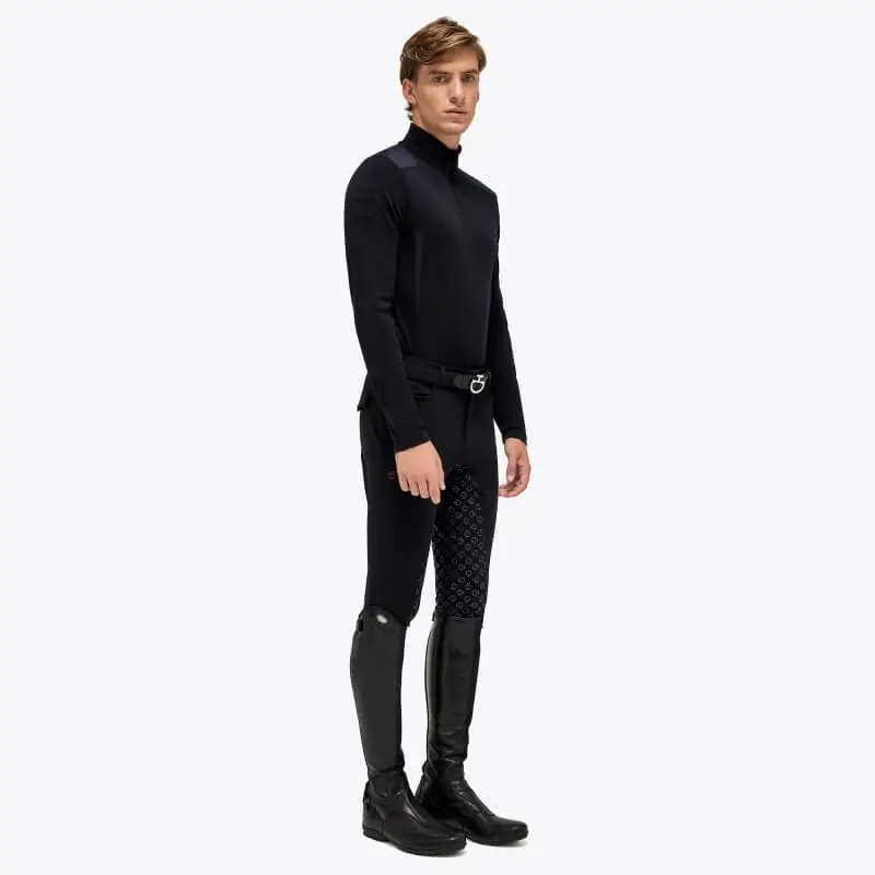 Ultime Pezzi Maglia uomo Tech Wool zip M/L Cavalleria Toscana