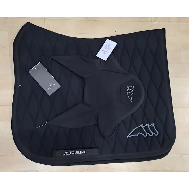 Set sottosella DRESSAGE e cuffietta Cebic Equiline Subito Disponibile