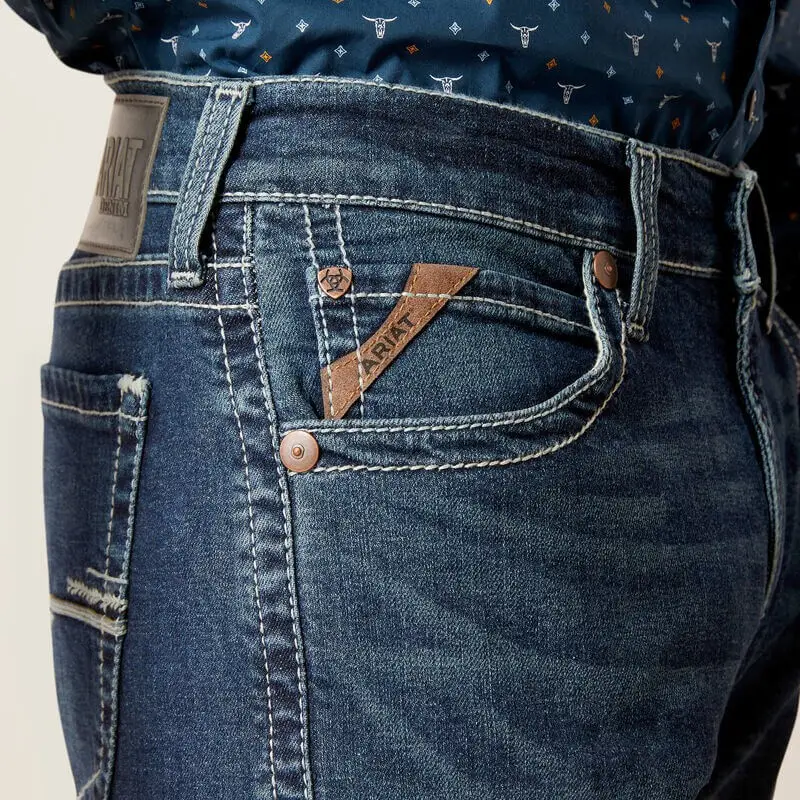 Consegna Rapida Jeans Ariat uomo M8 modern tekstrecht slim leg