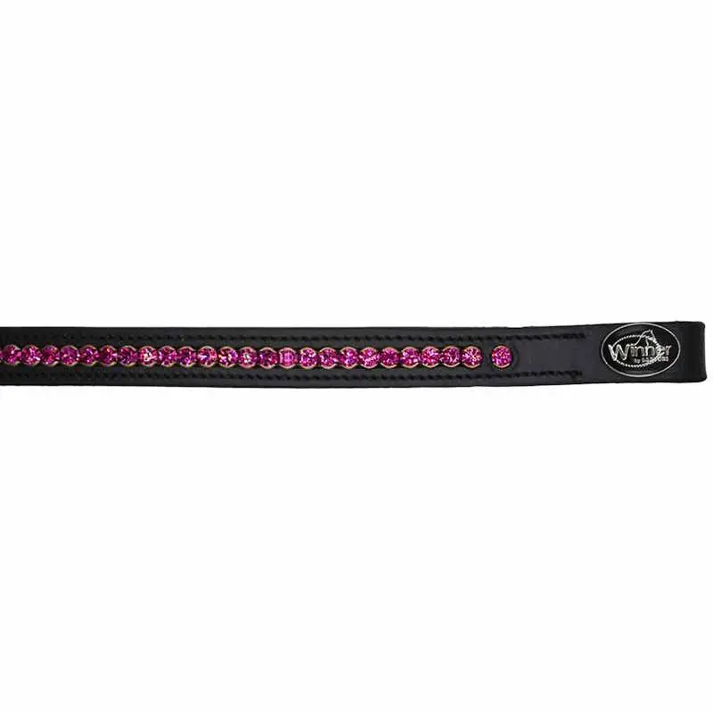 Spedito Oggi Frontalino con strass fucsia