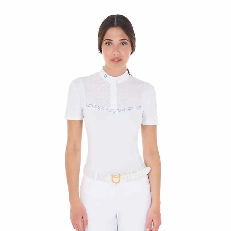 Vendita Finale Polo Camicia donna knit tape competitionEquestro