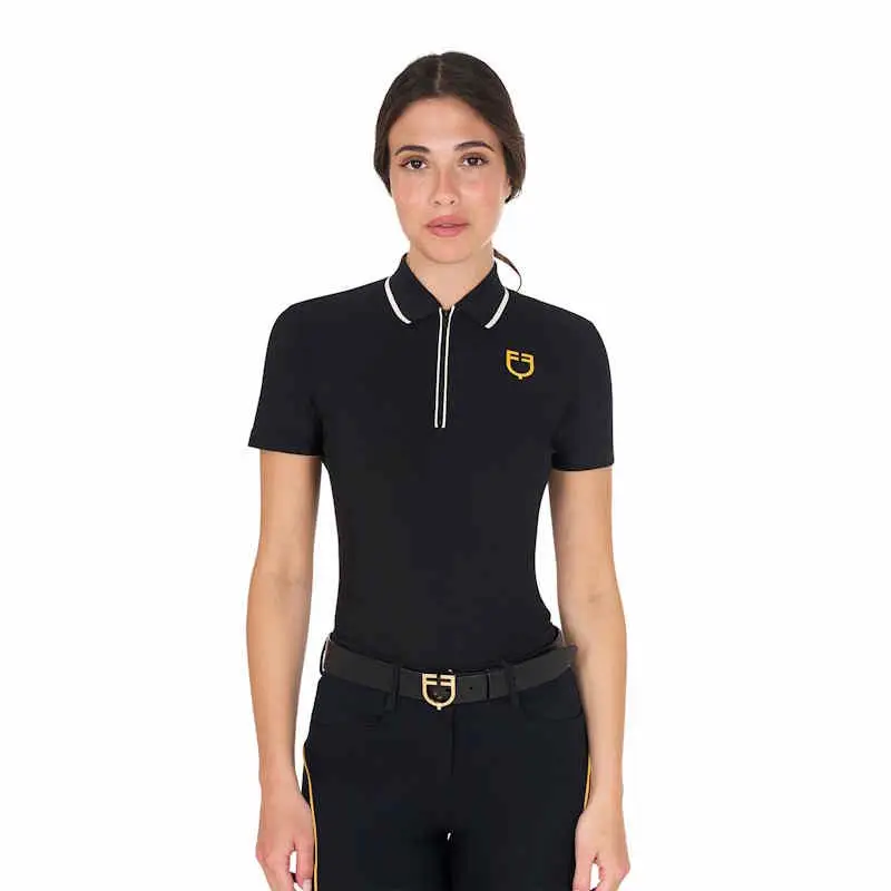 Direttamente Dal Produttore Polo training donna Equestro M/C techo stretch