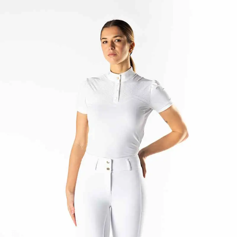 Polo camicia Concorso Donna Heartbeat D-Istinto manica corta Di Tendenza