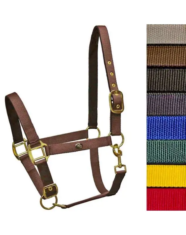 CAVEZZA IN NYLON FIBBIE OTTONE PER CAVALLI Occasione Imperdibile