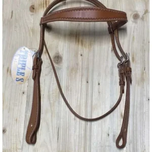 BRIGLIA WESTERN TRIPLES FRONTALINO E MONTANTI LARGHI Miglior Prezzo