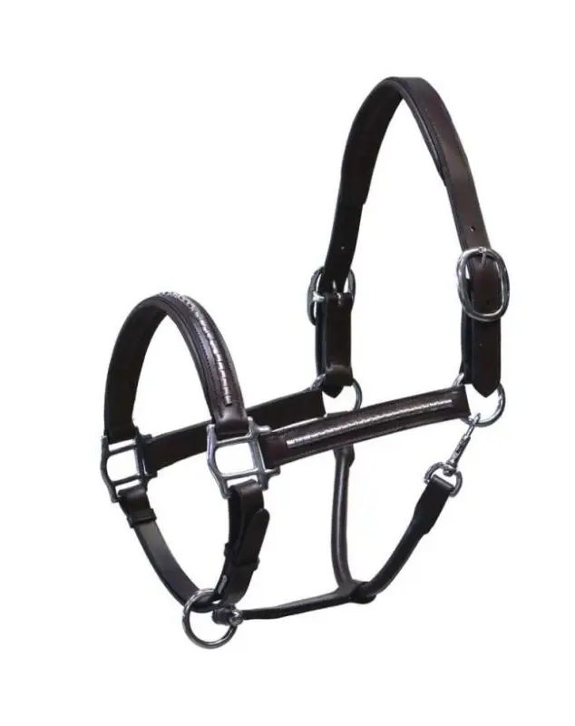 Promozione Esclusiva CAPEZZA IN CUOIO DOPPIA REGOLAZIONE E CLINCHER NICHELATO