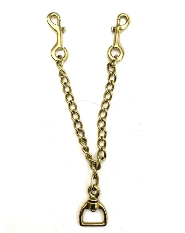 Di Tendenza CATENA CON GIRELLA IN OTTONE CM 16