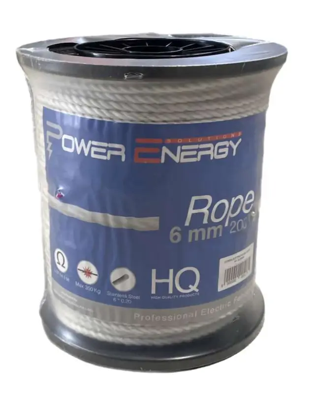 CORDA ELETTRICA 6MM. ROTOLO DA 200MT Ordina Subito