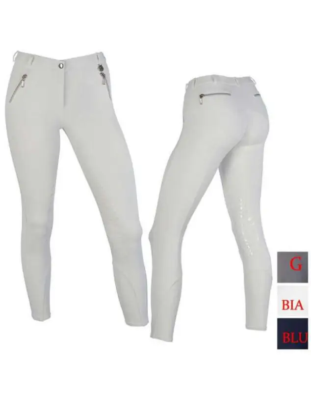 PANTALONI DA DONNA PER EQUITAZIONE CON GRIP IN SILICONE CHAMPION Popolare