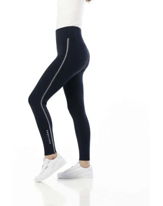 LEGGINGS FULL GRIP DONNA EQUITHEME BLU Promo Stagionale