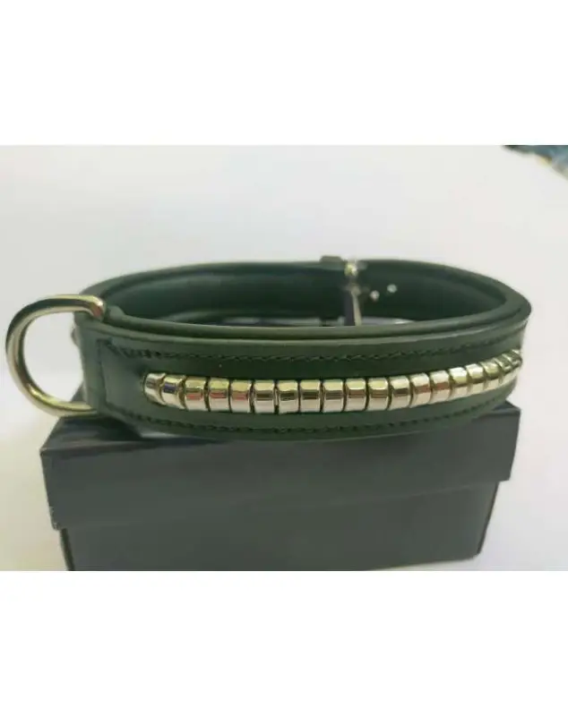 Saldi COLLARE IN CUOIO CLINCHER ARGENTO PER CANE