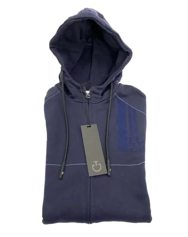 Ultimissimo Modello FELPA DONNA BLU CAVALLERIA TOSCANA CON ZIP