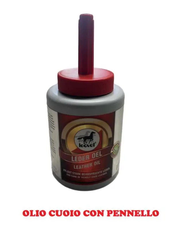 Prezzo Scontato OLIO CUOIO LEOVET CON TAPPO/PENNELLO
